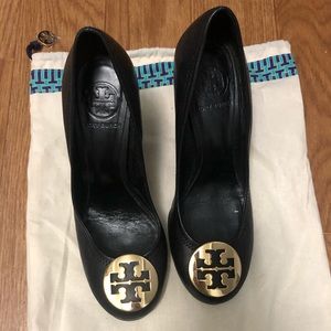 Tory Burch Black Wedges size 7.5